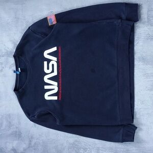 NASA USA Flag Crewneck Sweater